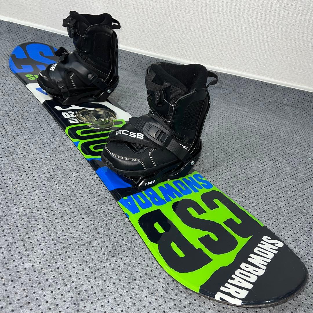 5回使用 キッズスノーボード CSB 120cm＋バイン＋ダイヤルブーツ