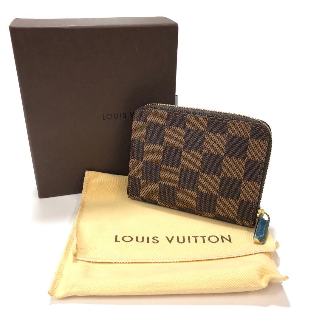 未使用 ルイヴィトン ダミエ エベヌ ジッピー パース ケース