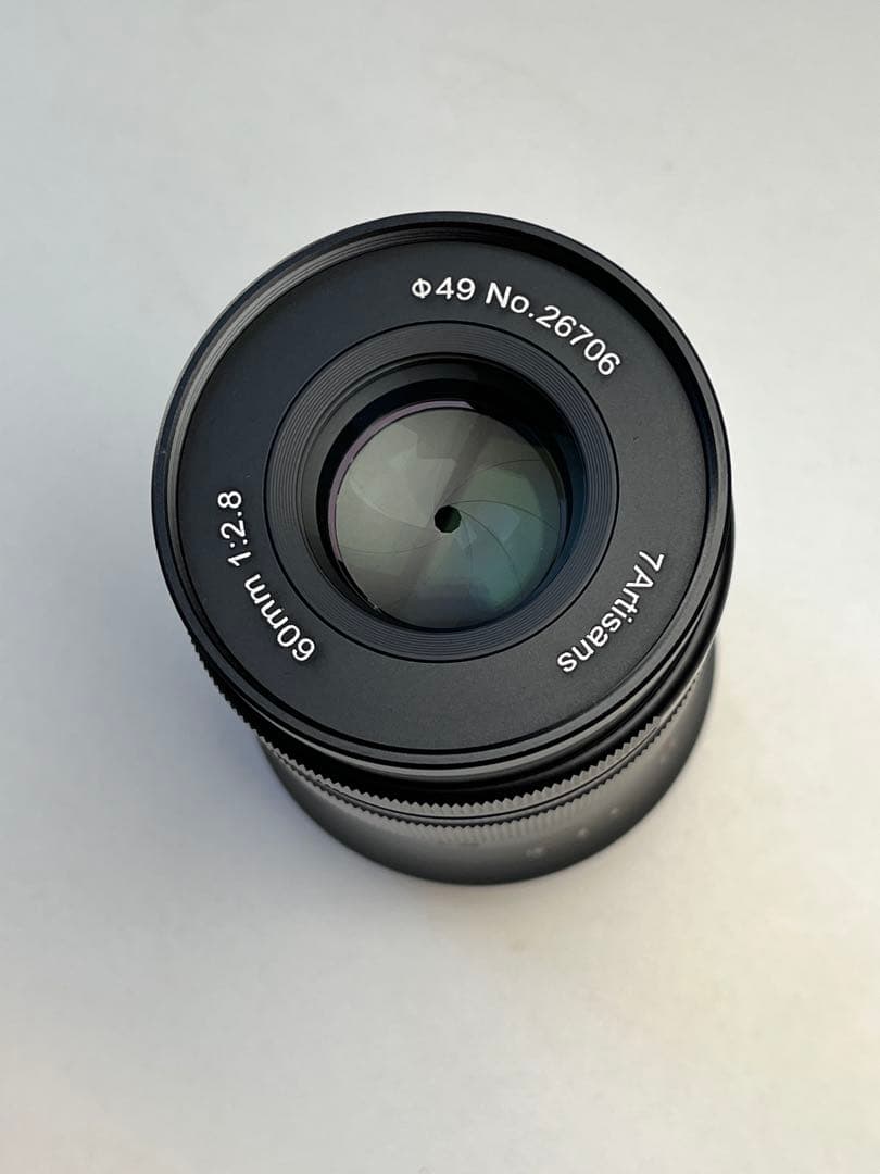 7Artisans 60mm F2.8 II マクロレンズ フジフイルム X用