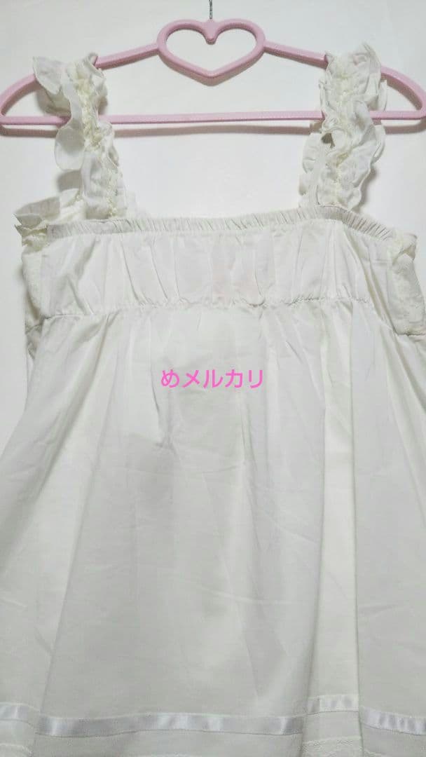 LIZ LISA リズリサ お花、リボン チュニック キャミソール ホワイト