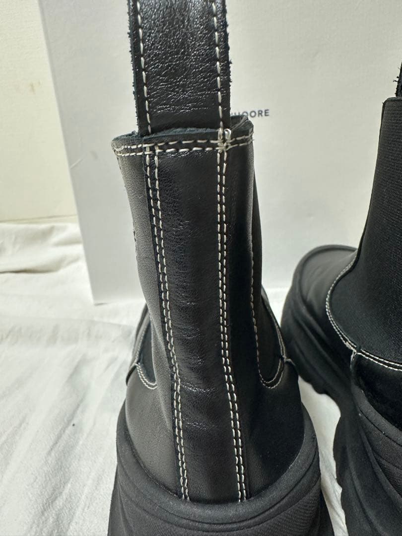 SOFIE D'HOORE レザー サイドゴアブーツ