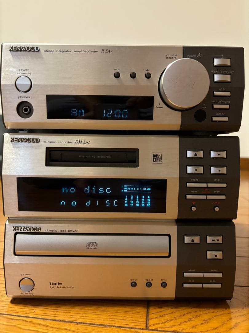 KENWOOD ミニコンポ R-SA7 DW-SA5 本体＋スピーカーセット