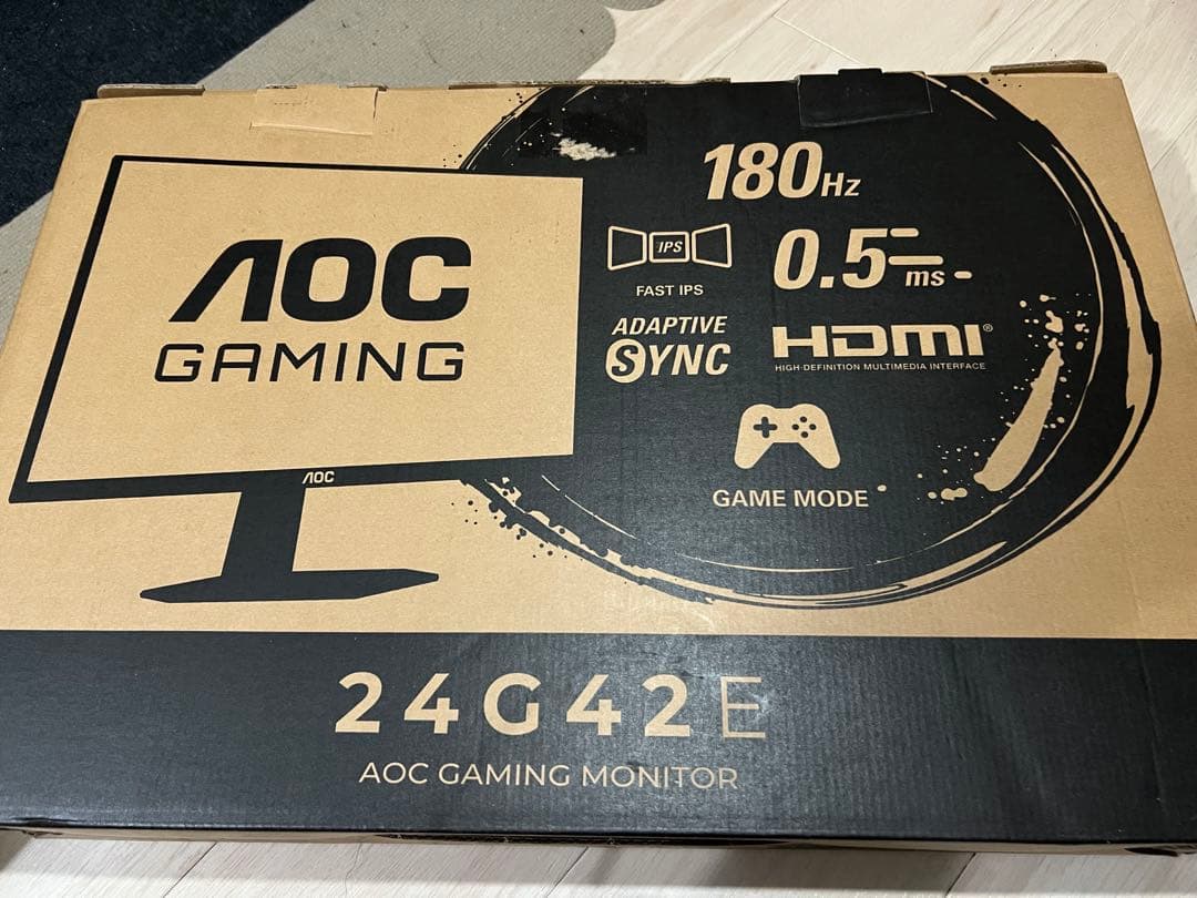 AOC 24G42E ゲーミングモニター 本体　美品付属品完品