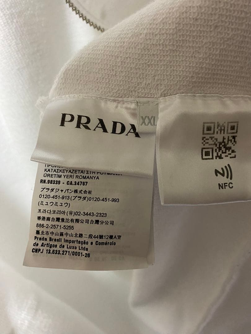 PRADA 2022 ジップパーカー ナイロンドッキング