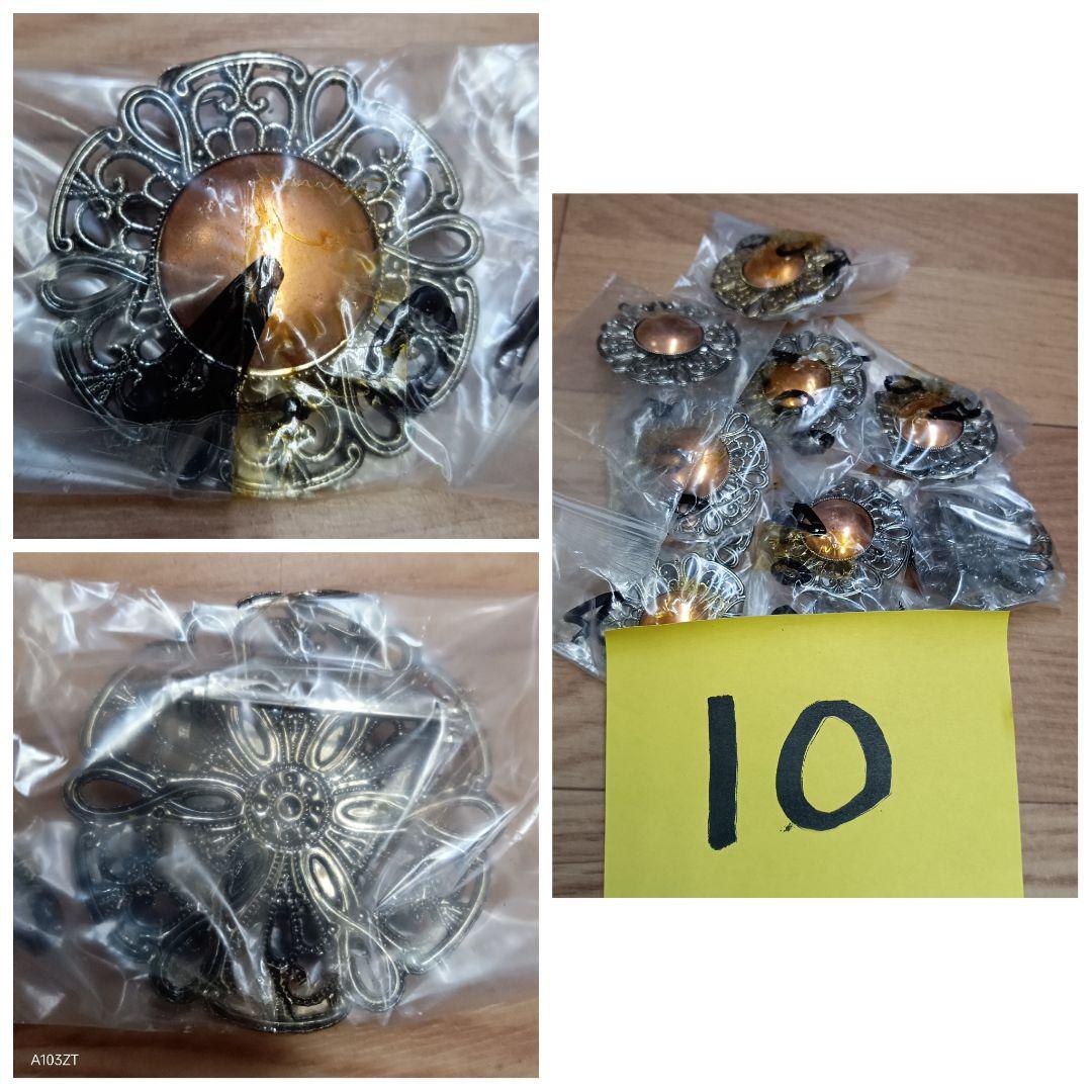 未使用 七宝焼 材料 ブローチ 200個 まとめて 2.8kg アクセサリー材料