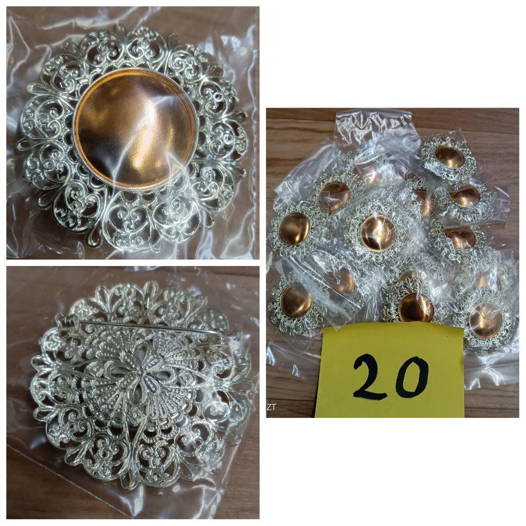 未使用 七宝焼 材料 ブローチ 200個 まとめて 2.8kg アクセサリー材料