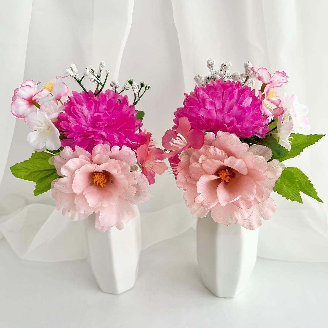 いいね不要様 オーダー 仏花 2対 ケース入り 仏花 一対 3月用、4月用O20