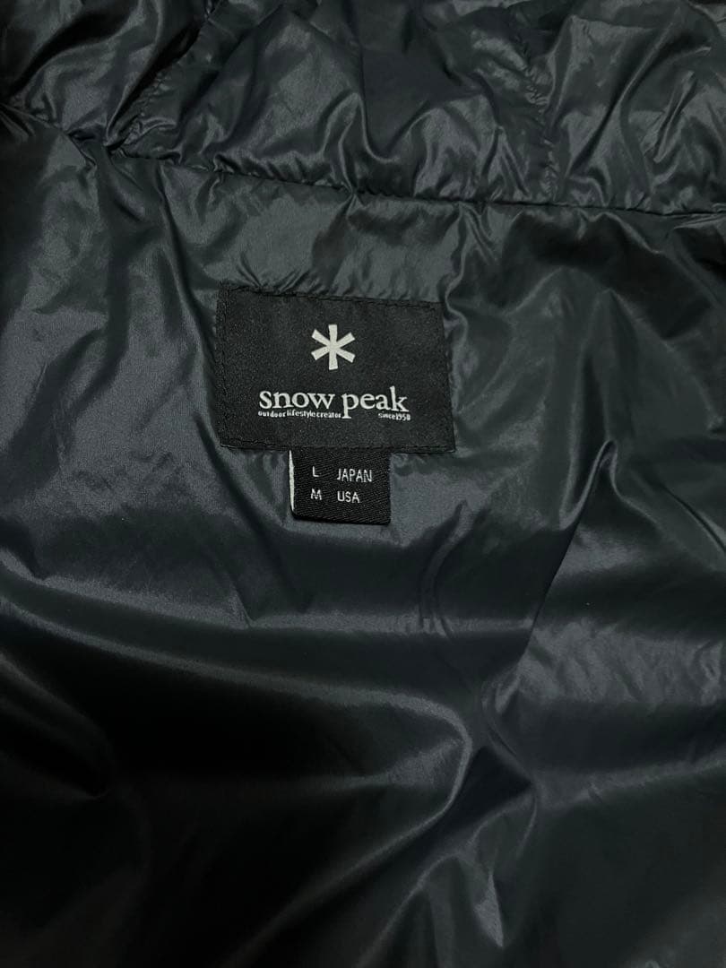  Peak/スノーピークのダウンジャケット　Lサイズ　送料無料