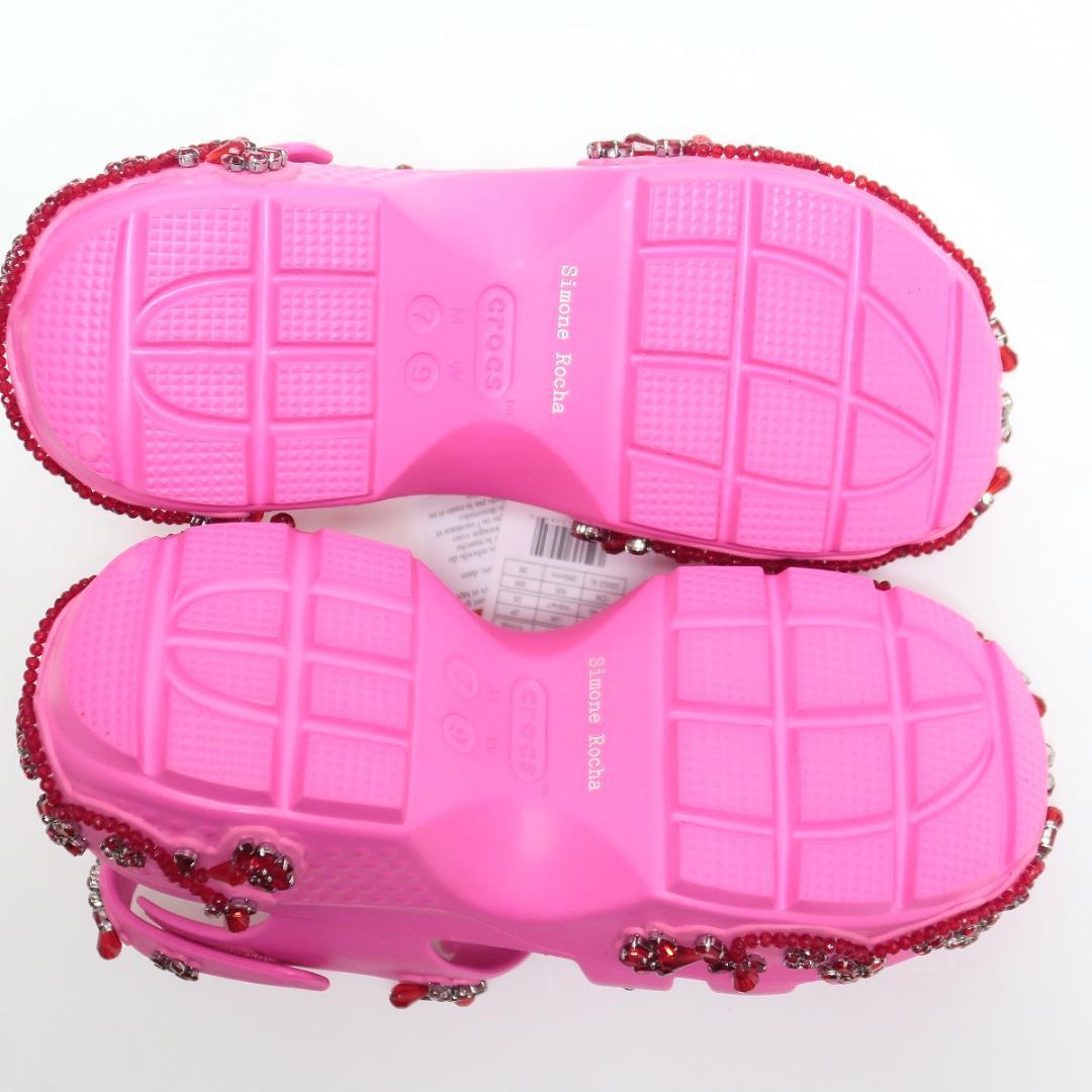 25 新品 シモーネロシャ クロックス 厚底 プラットフォーム サンダル ピンク