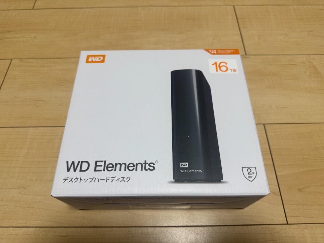 【新品・未開封】外付けHDD WD Elements Desktop 16TB