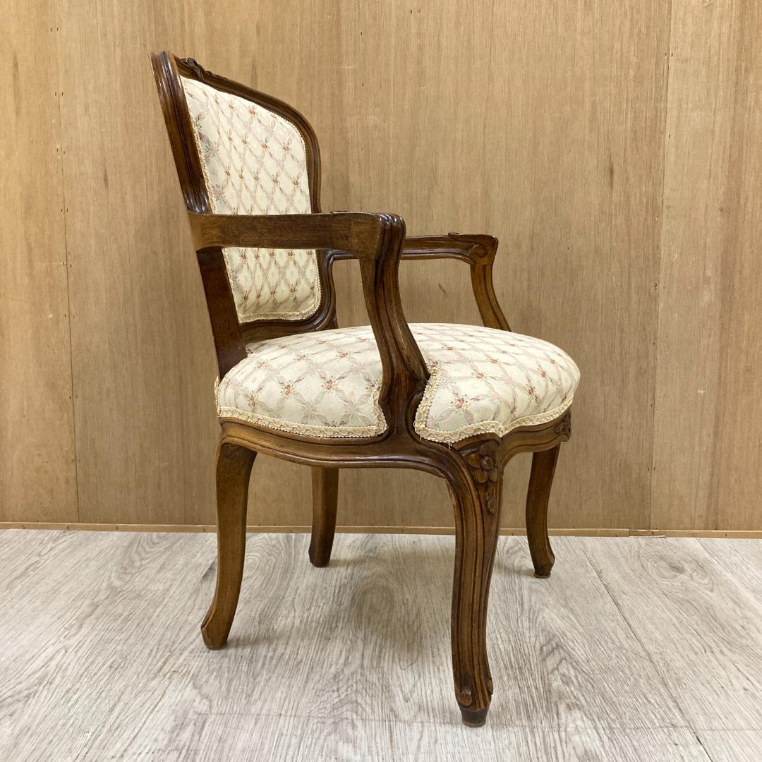 ヨーロピアンクラシックスタイル　アンティーク調　アームチェア　ソファ　B