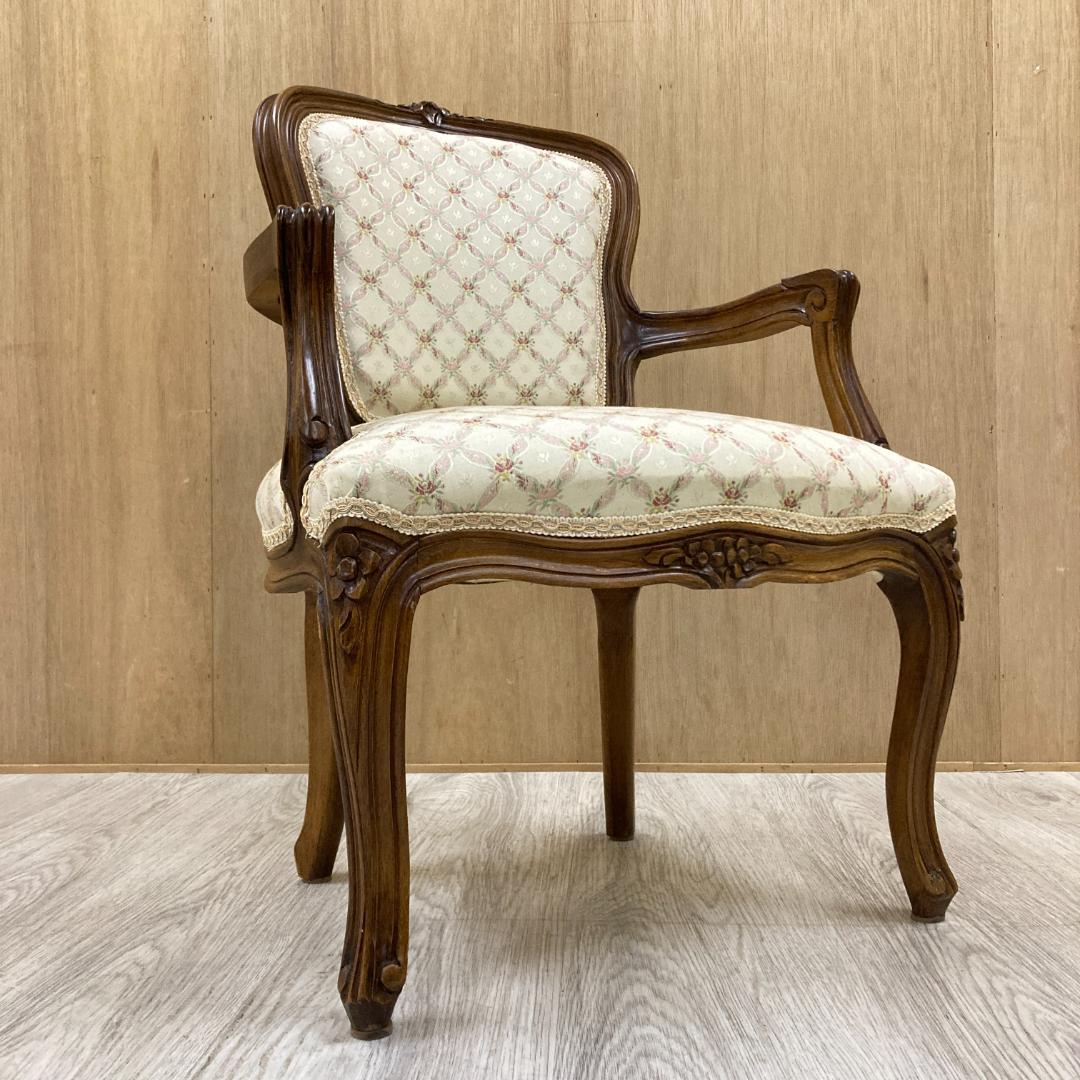 ヨーロピアンクラシックスタイル　アンティーク調　アームチェア　ソファ　B