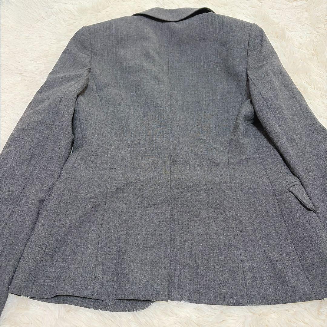 theory luxeダークグレー パンツスーツ Wウール　40 セットアップ