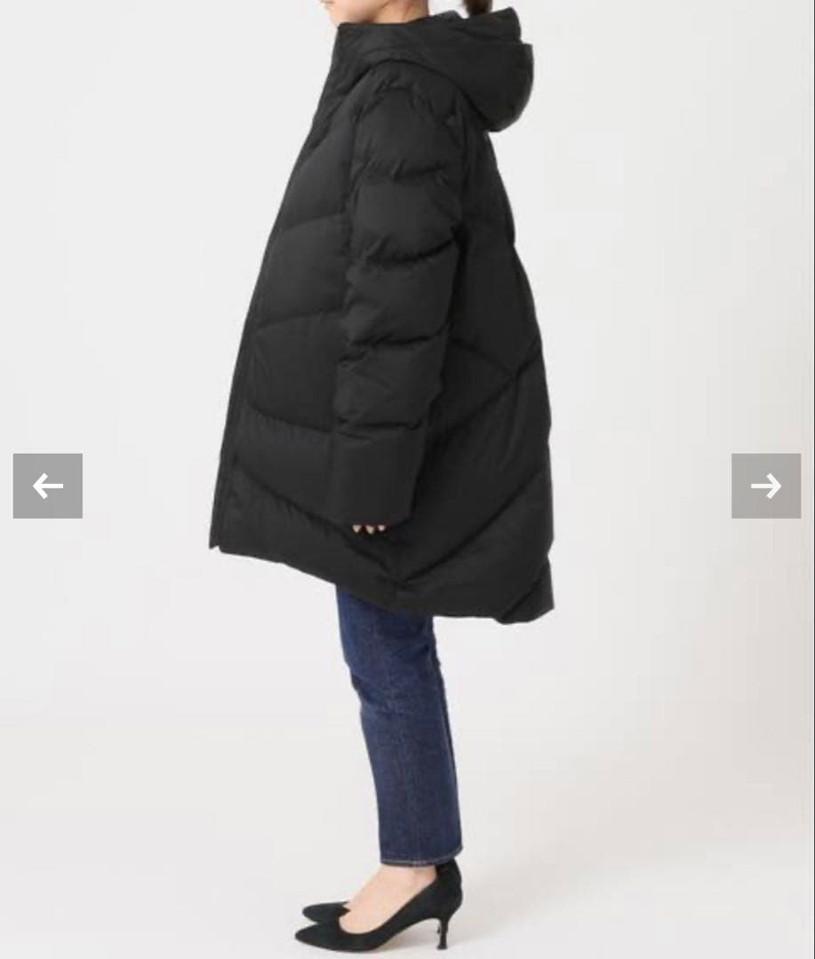 フレームワーク別注 2way GOLDWIN HOODEDダウンコート ブラック