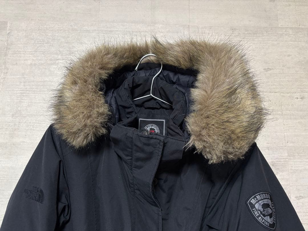 希少 ノースフェイス マックマード ファー付 ダウン ジャケット Lサイズ 黒