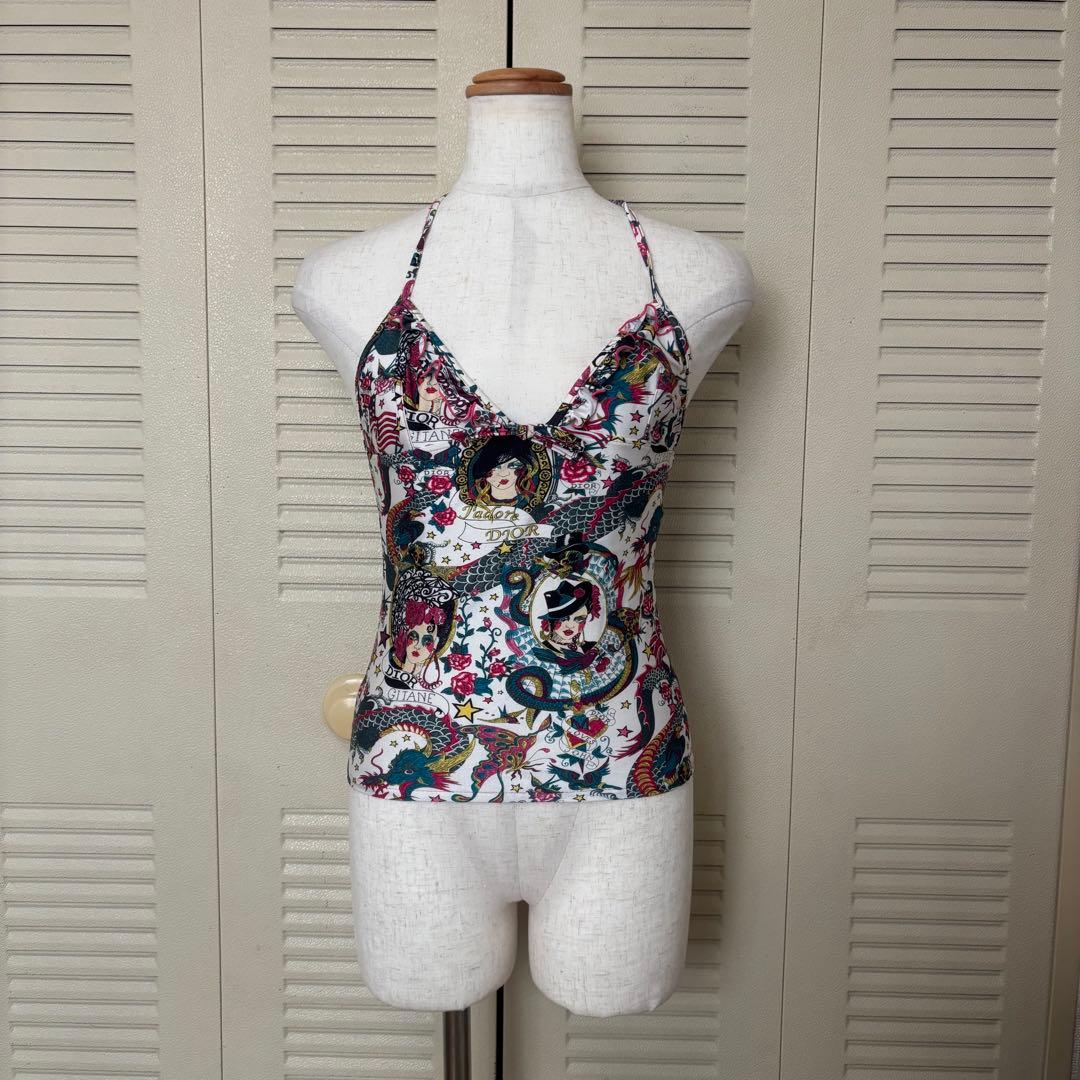 クリスチャンディオール キャミソール　レア　ヴィンテージ　90s Dior 中華