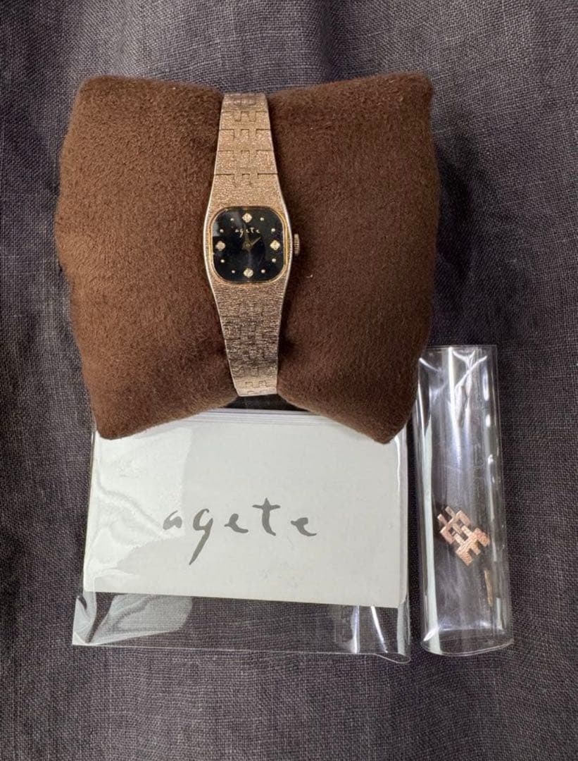 agete アガット 4Pダイヤ セミオーダー 限定ウォッチ レア