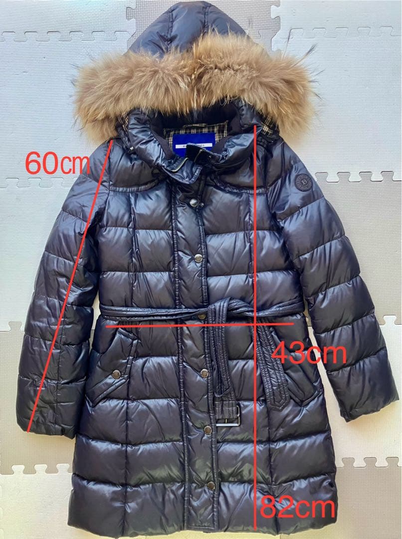 最終値下げ【美品】バーバリー　ブルーレベル　ダウンジャケット　黒