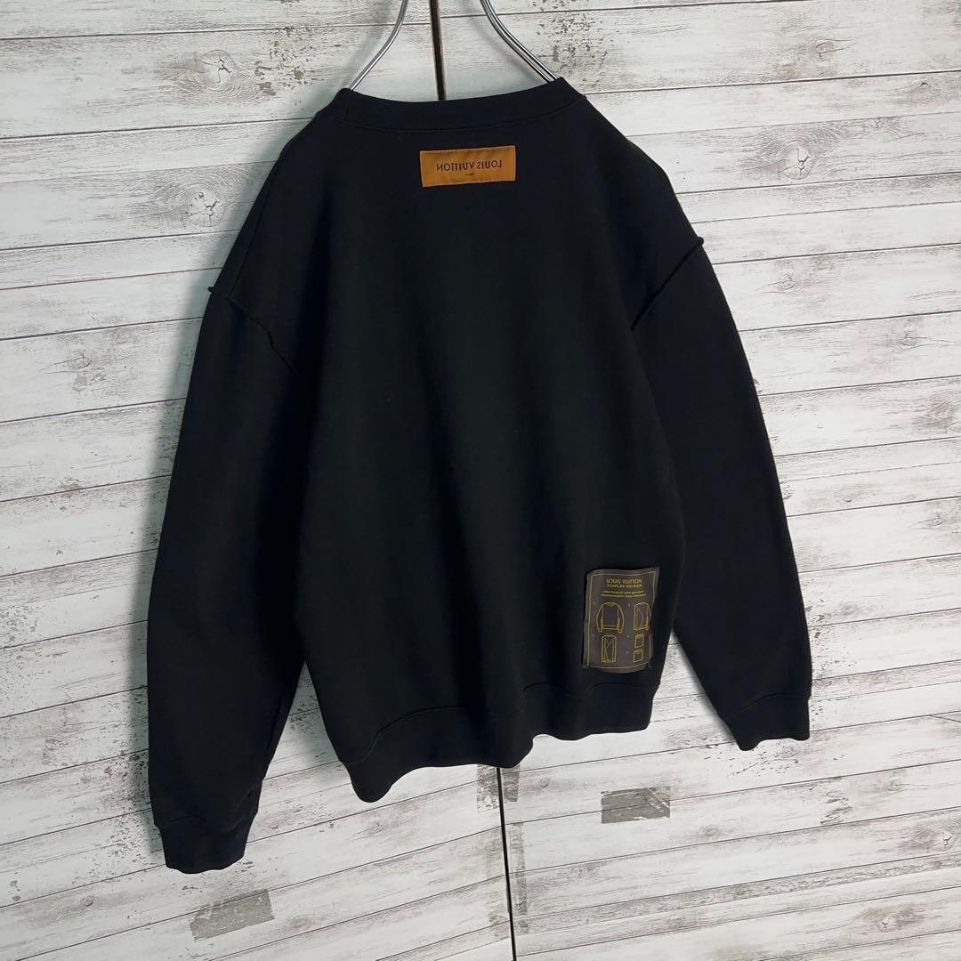 【美品・Lサイズ】ルイヴィトン　近年モデル インサイドアウト スウェット　黒