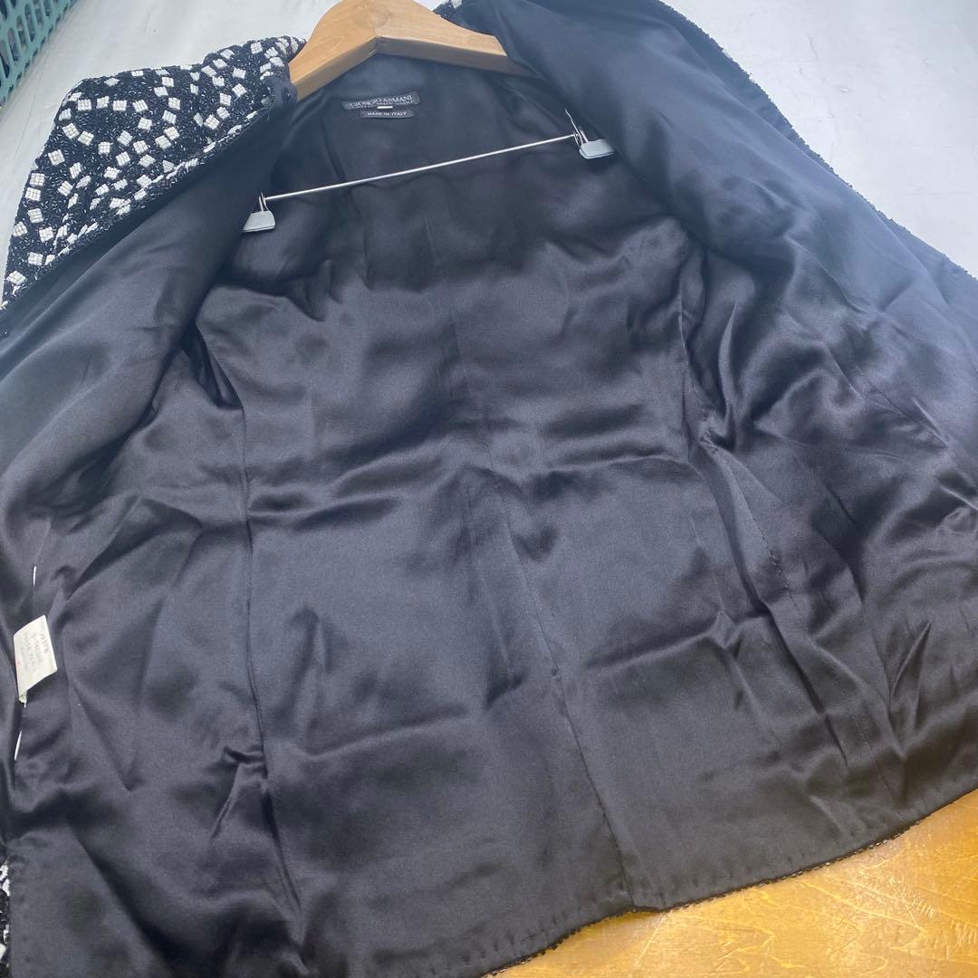 ジョルジオアルマーニ GIORGIO ARMANI ジャケット ビーズ 38