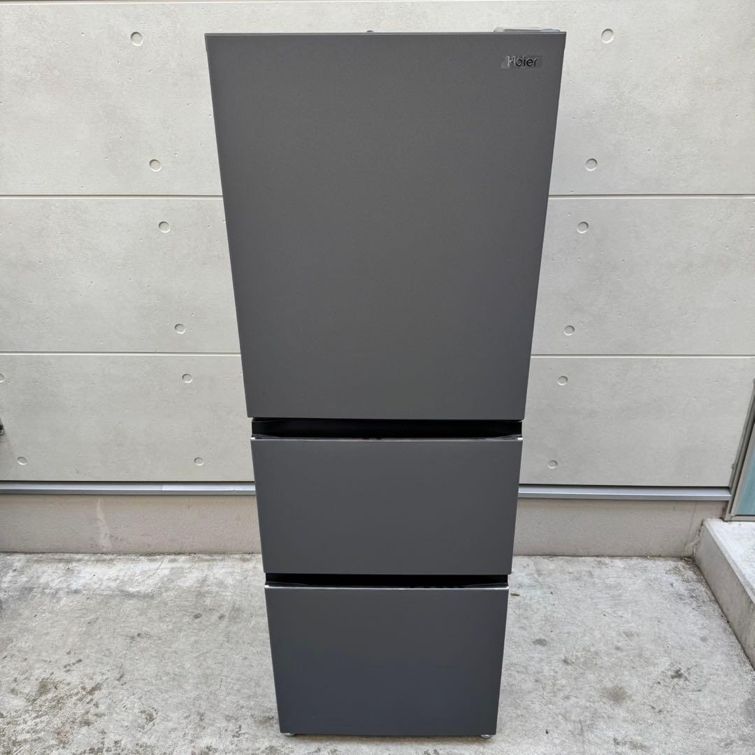 215⭐️2025年製★ほぼ新品★ハイアール　冷蔵庫　大型　3ドア　マットグレー