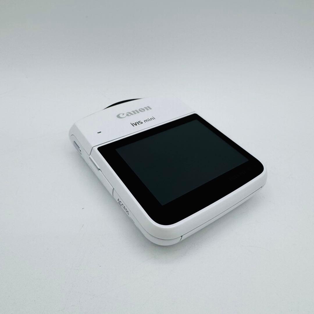 【美品】CANON IVIS mini ホワイト デジタルビデオカメラ