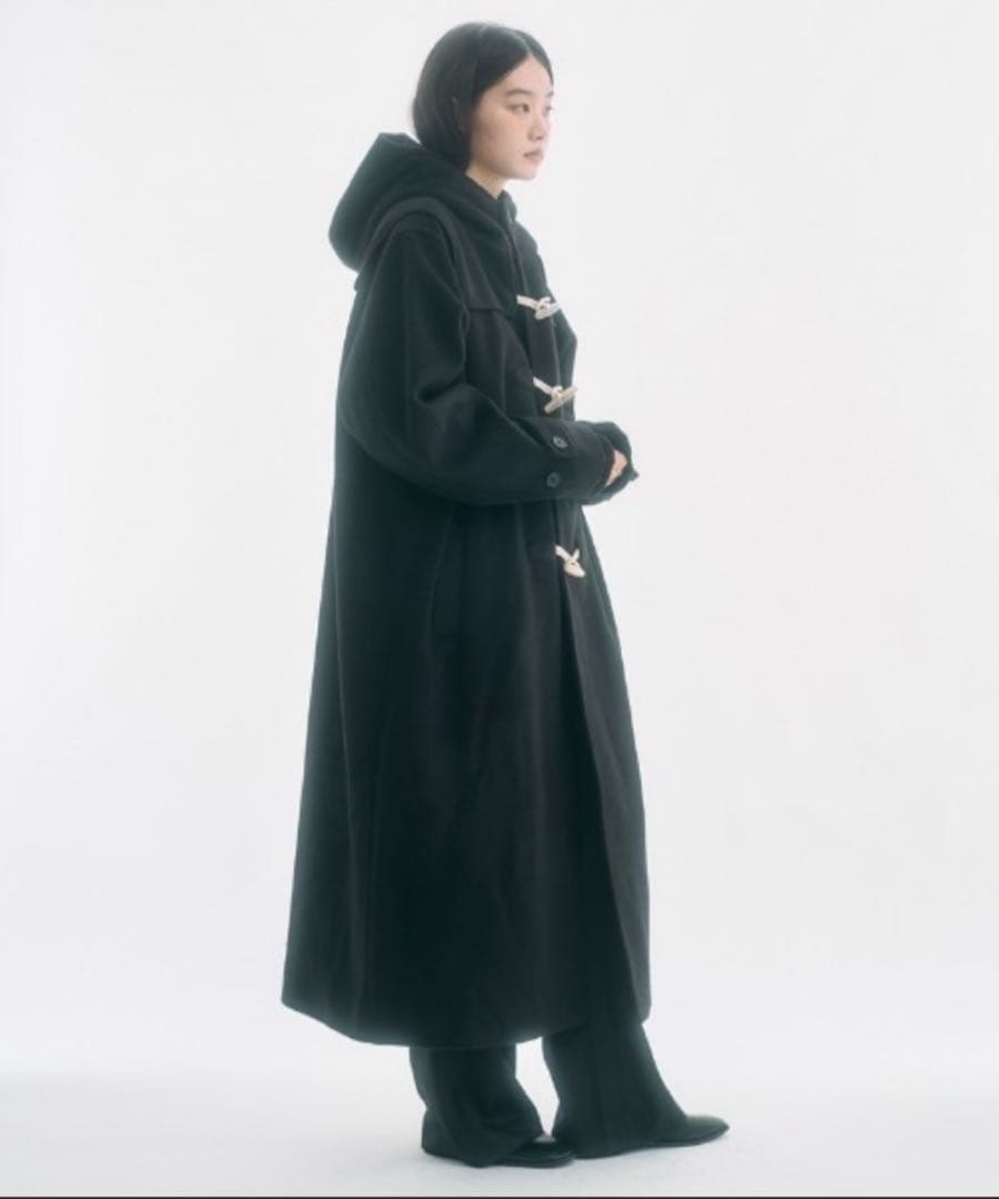 FEKETE high-neck ハイフードロングダッフルコート