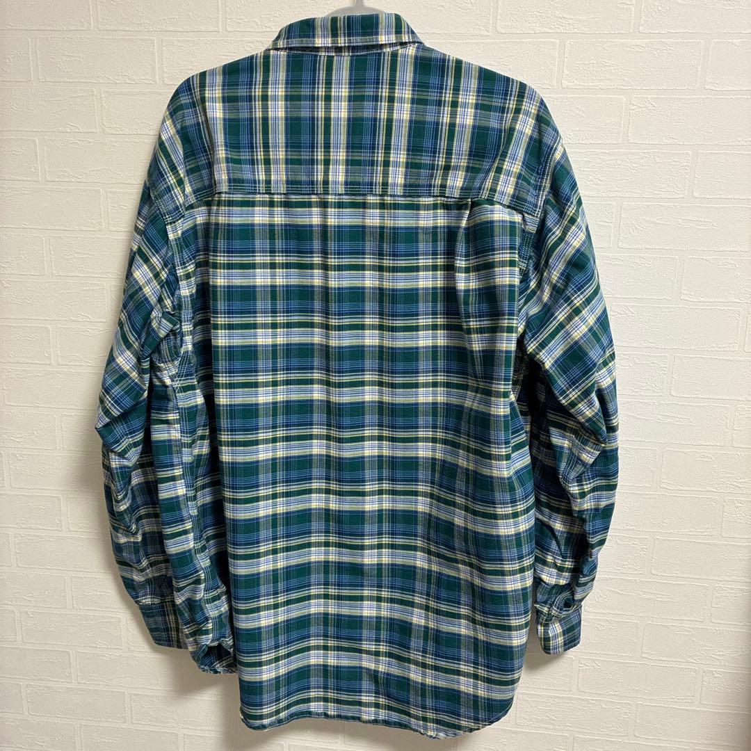 ④ノースフェイスパープルレーベル　 チェックシャツ　長袖