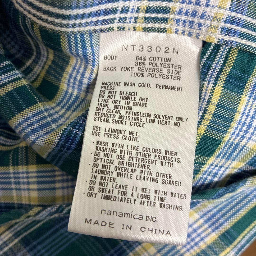 ④ノースフェイスパープルレーベル　 チェックシャツ　長袖