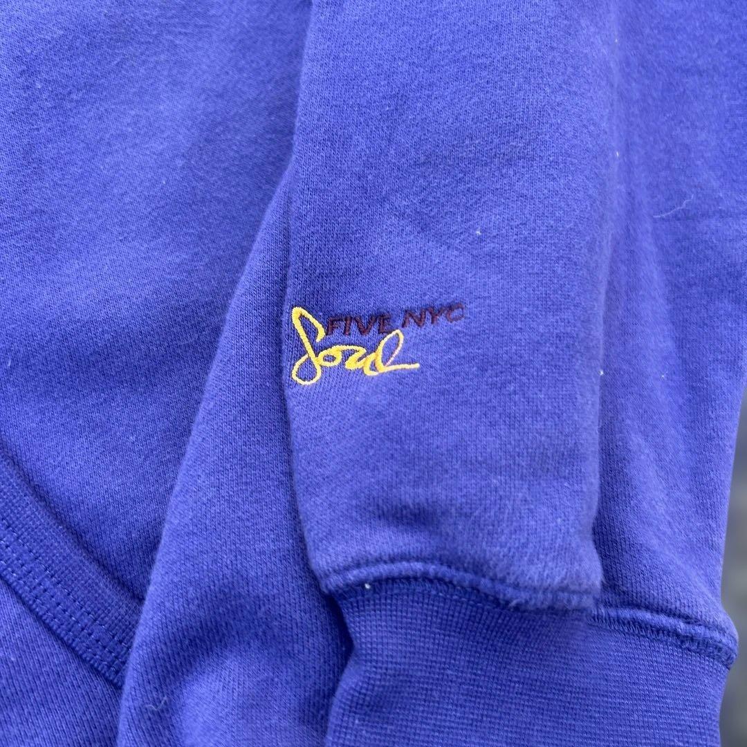 ドローコード付き 00s 555SOUL ジップパーカー フェルト パープル