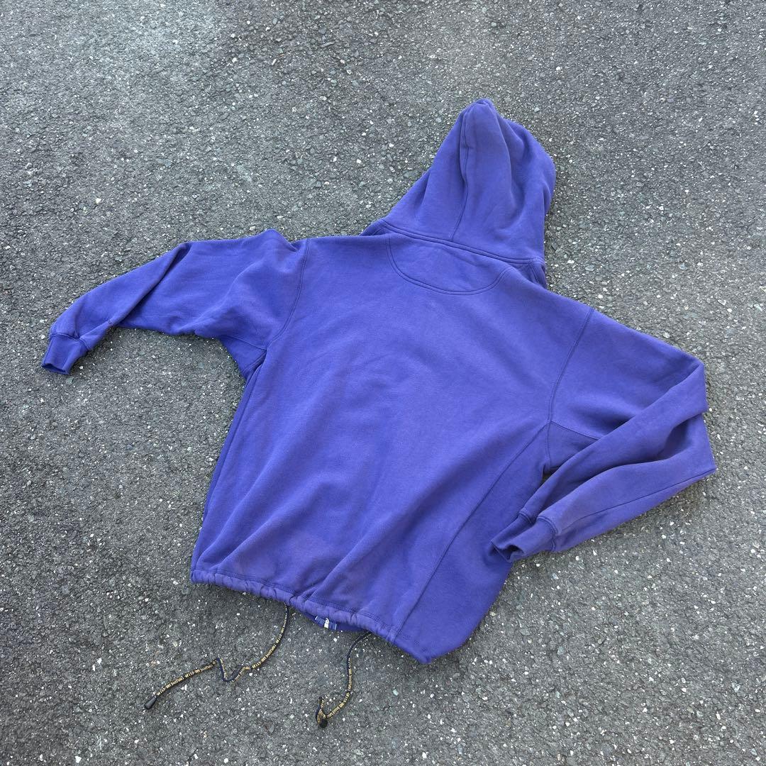 ドローコード付き 00s 555SOUL ジップパーカー フェルト パープル