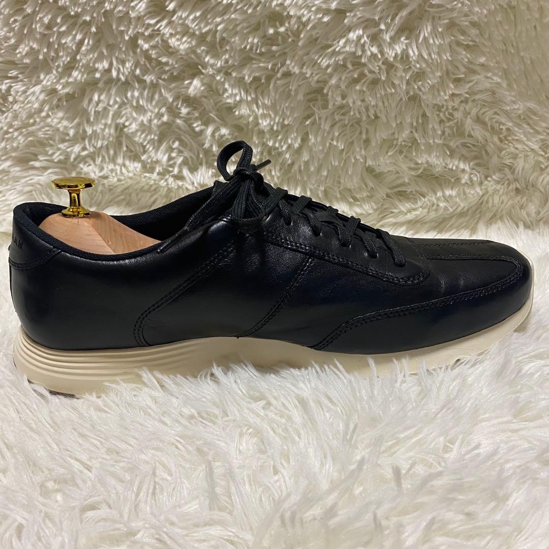 ✨定3.2万✨コールハーングランドクロスコートランナーmensレザースニーカー黒