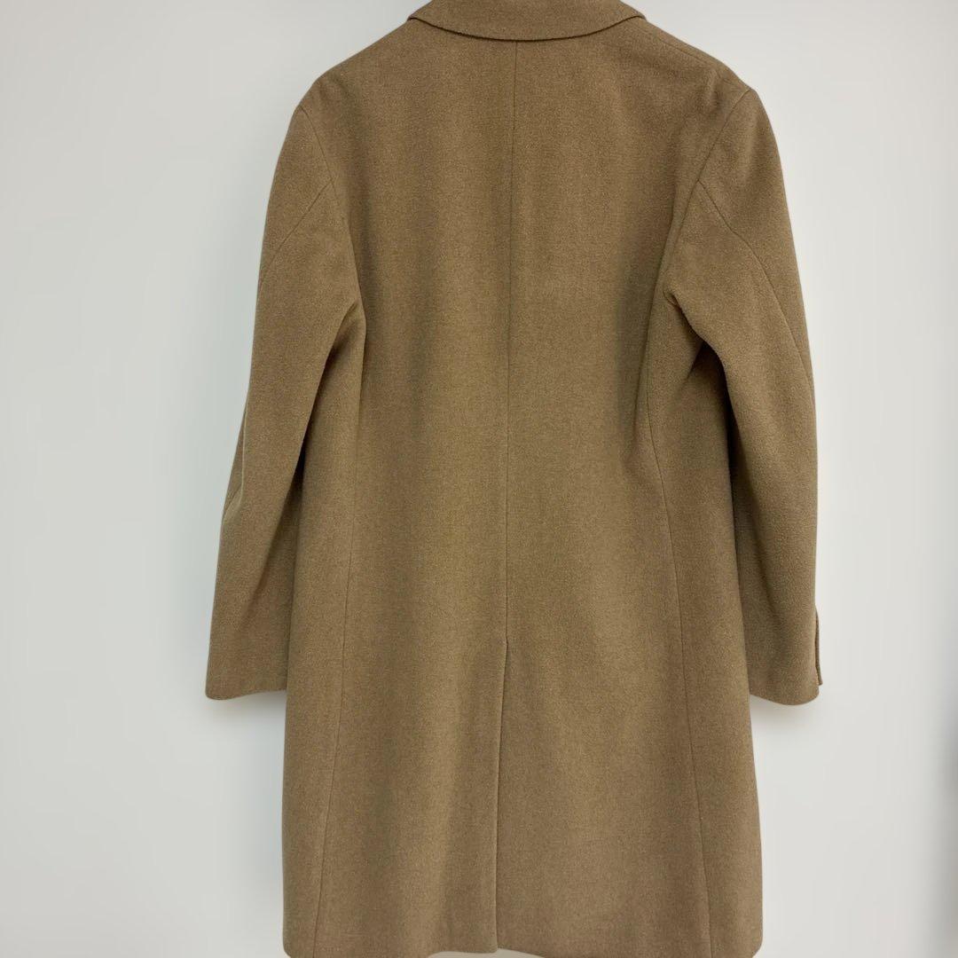 ２８日迄特価イタリア製ウール混タケオキクチシングルブレストチェスターコート XL