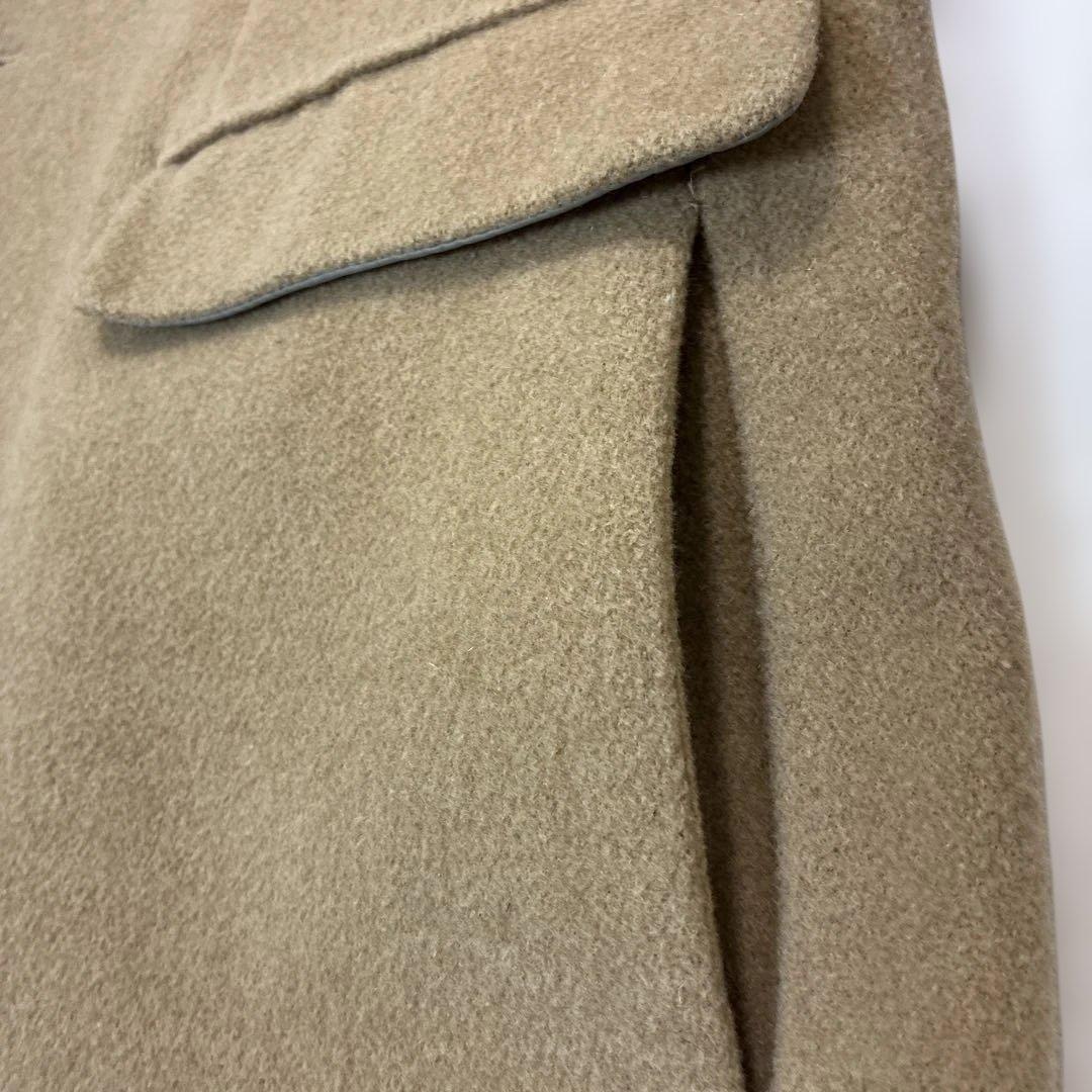 ２８日迄特価イタリア製ウール混タケオキクチシングルブレストチェスターコート XL