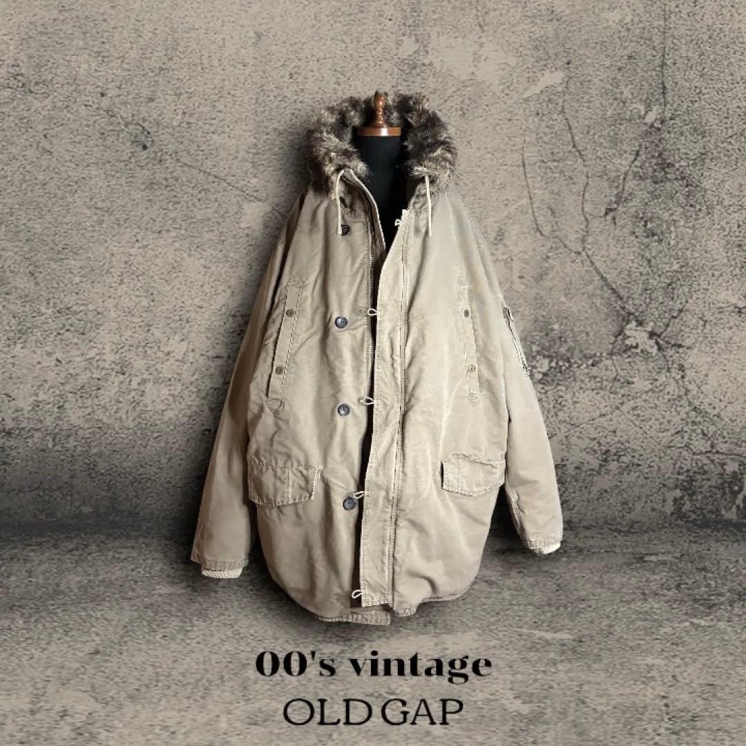 美品 OLD GAP ミリタリーコート ボアライナー Y2K ビッグサイズ