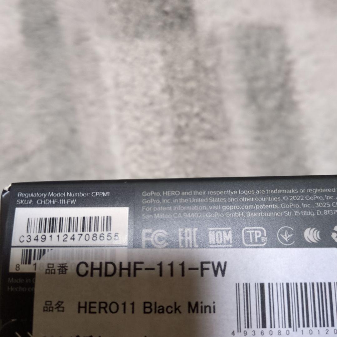 ゴープロ ヒーロー11 ブラックミニ