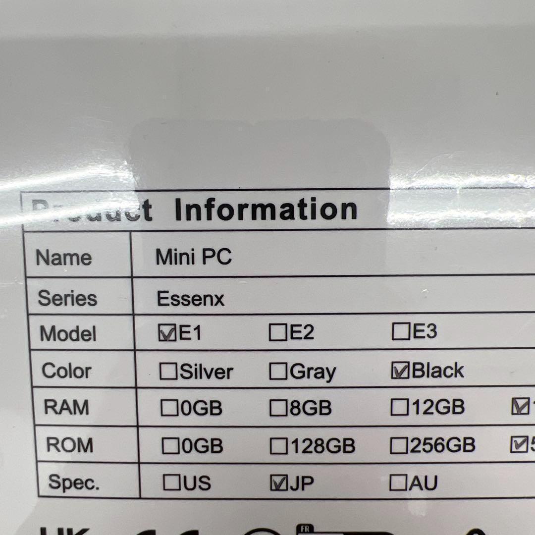 510080未開封NiPoGiミニpc n150 4C/4T 最大3.60GHz