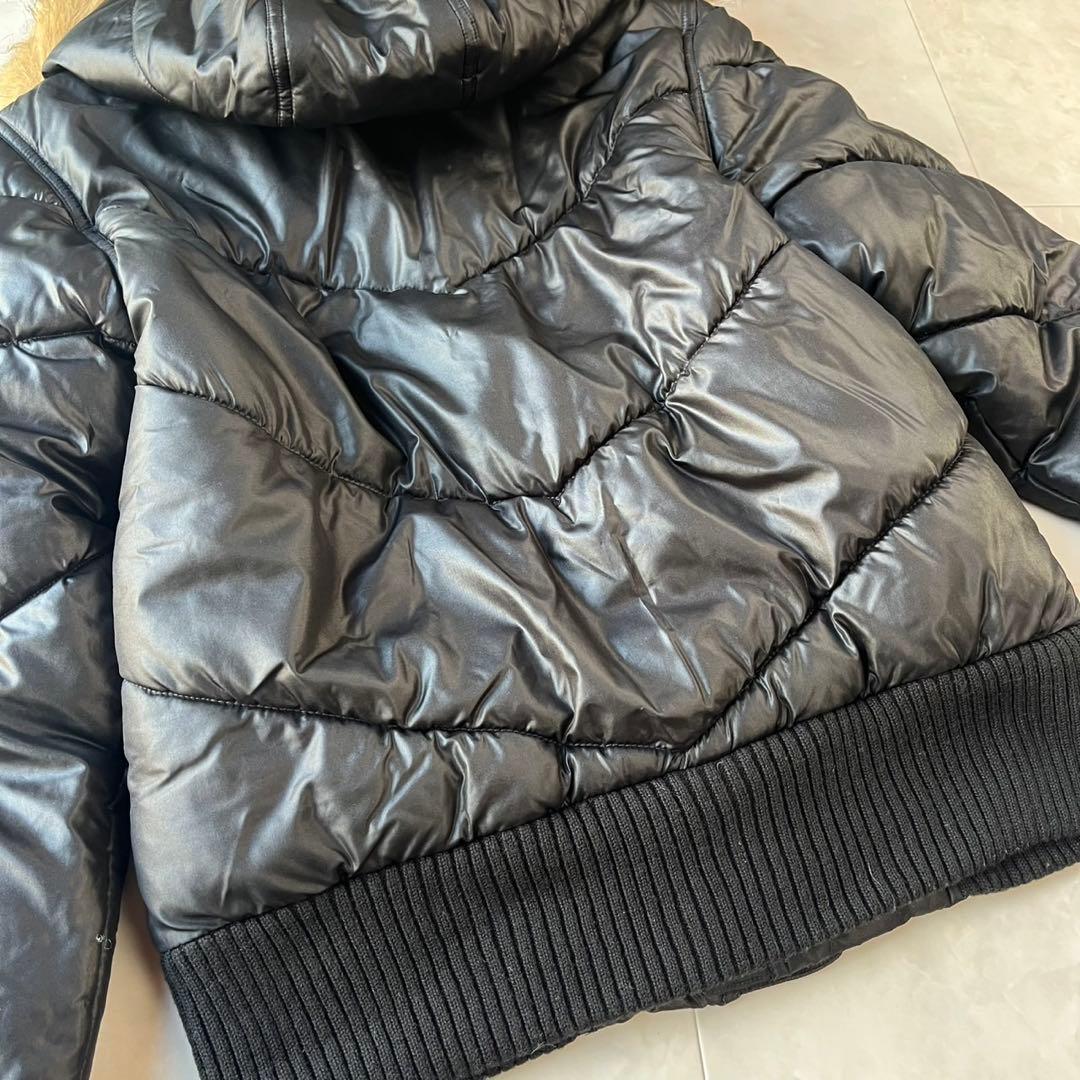 セマンティックデザイン ファー中綿ジャケット 黒 L Y2K 2way お兄系