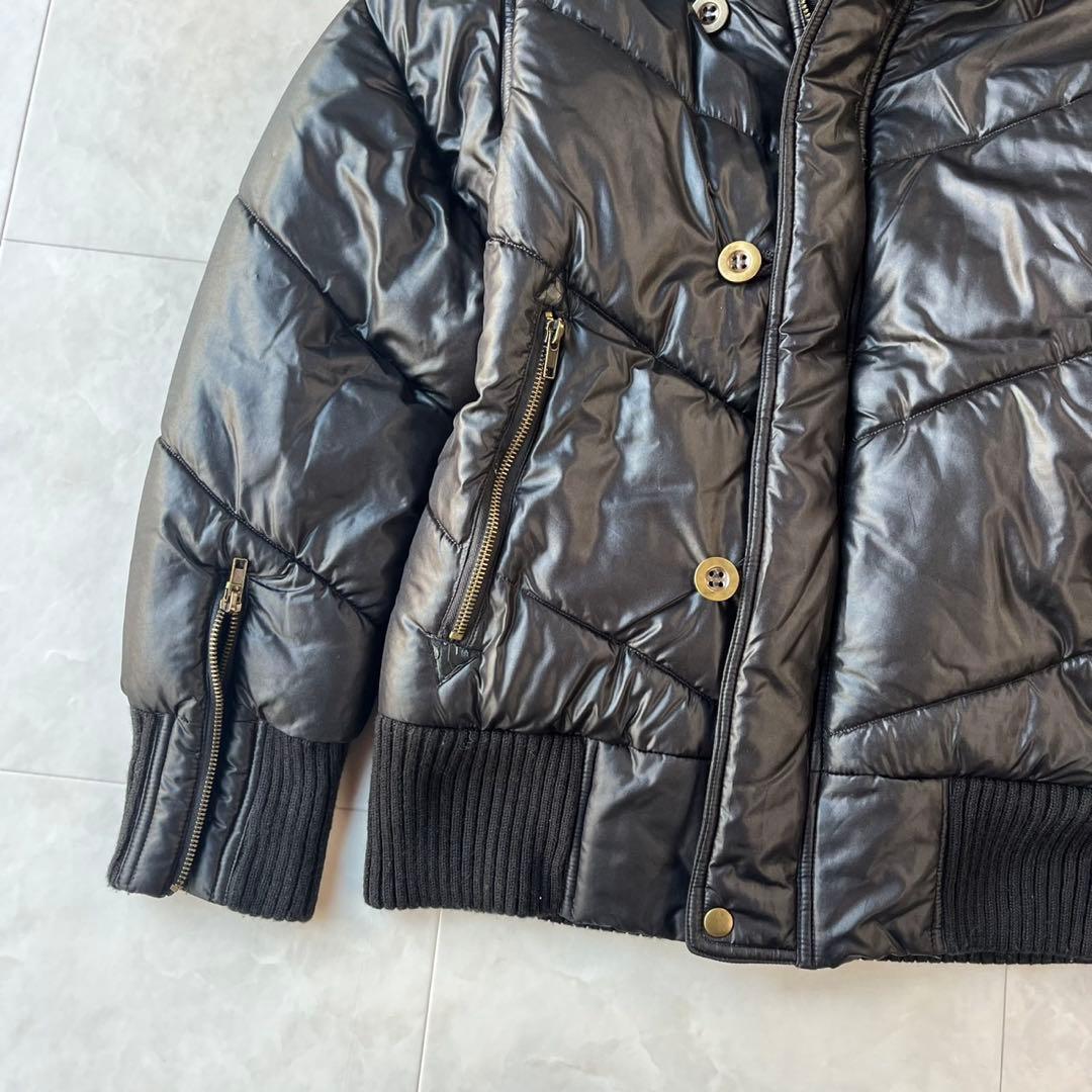 セマンティックデザイン ファー中綿ジャケット 黒 L Y2K 2way お兄系