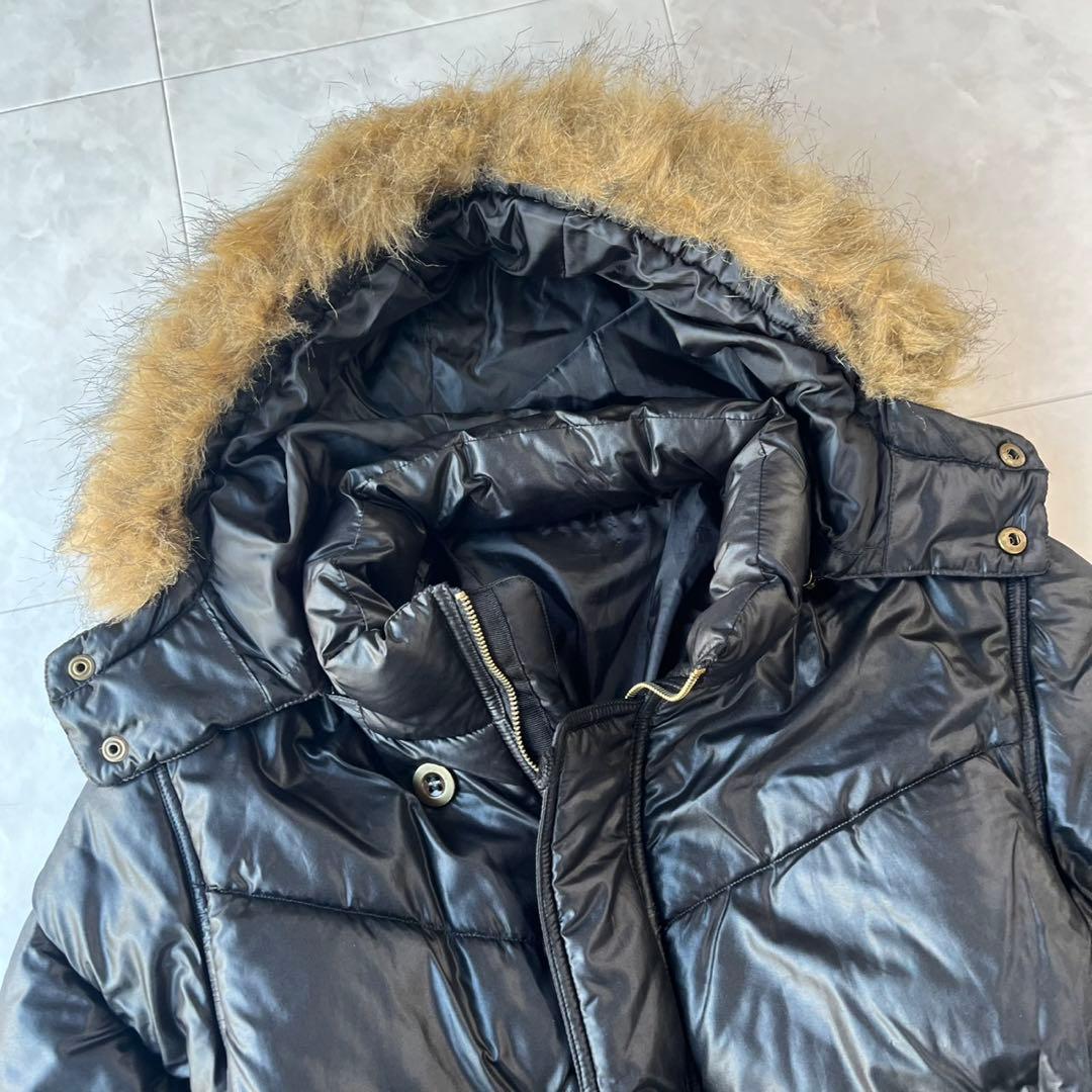 セマンティックデザイン ファー中綿ジャケット 黒 L Y2K 2way お兄系