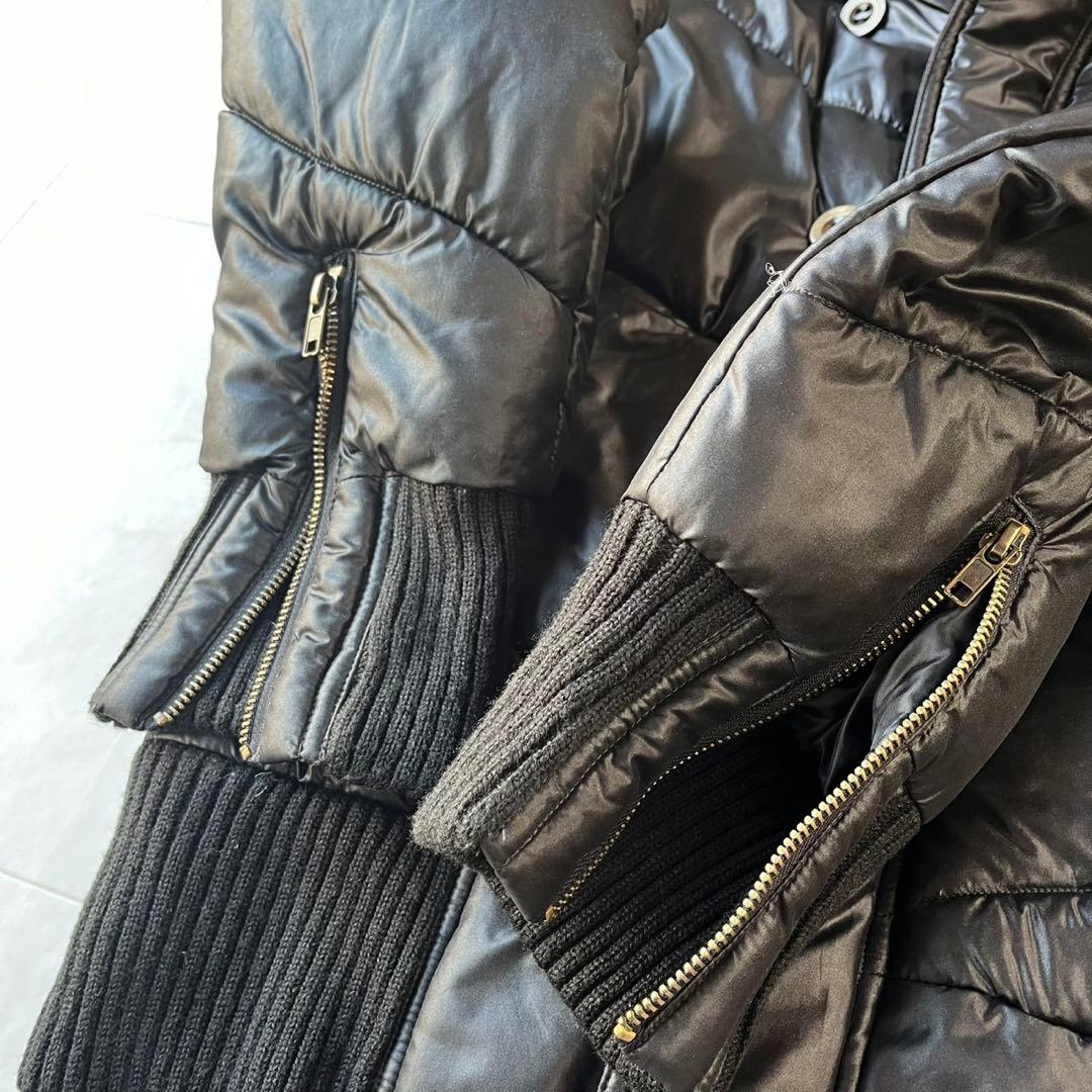 セマンティックデザイン ファー中綿ジャケット 黒 L Y2K 2way お兄系