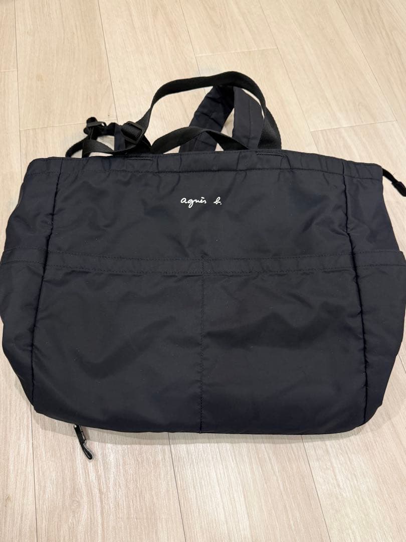 アニエスベー　ロゴ　ペアレンツバッグ　マザーズバッグ　2way