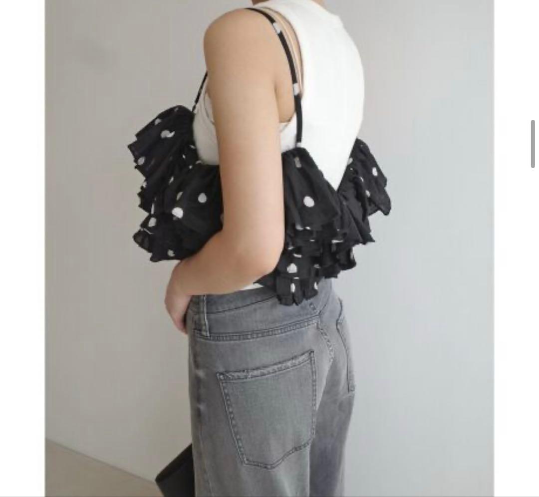 crinkle crinkle crinkle ドットフリルキャミ