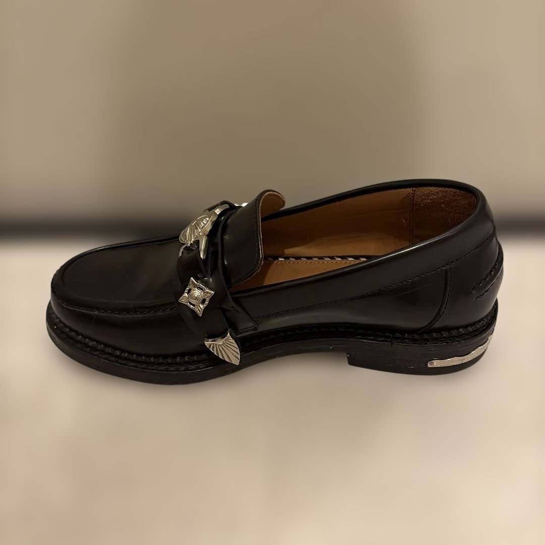 TOGA PULLA ブラックレザー ローファー