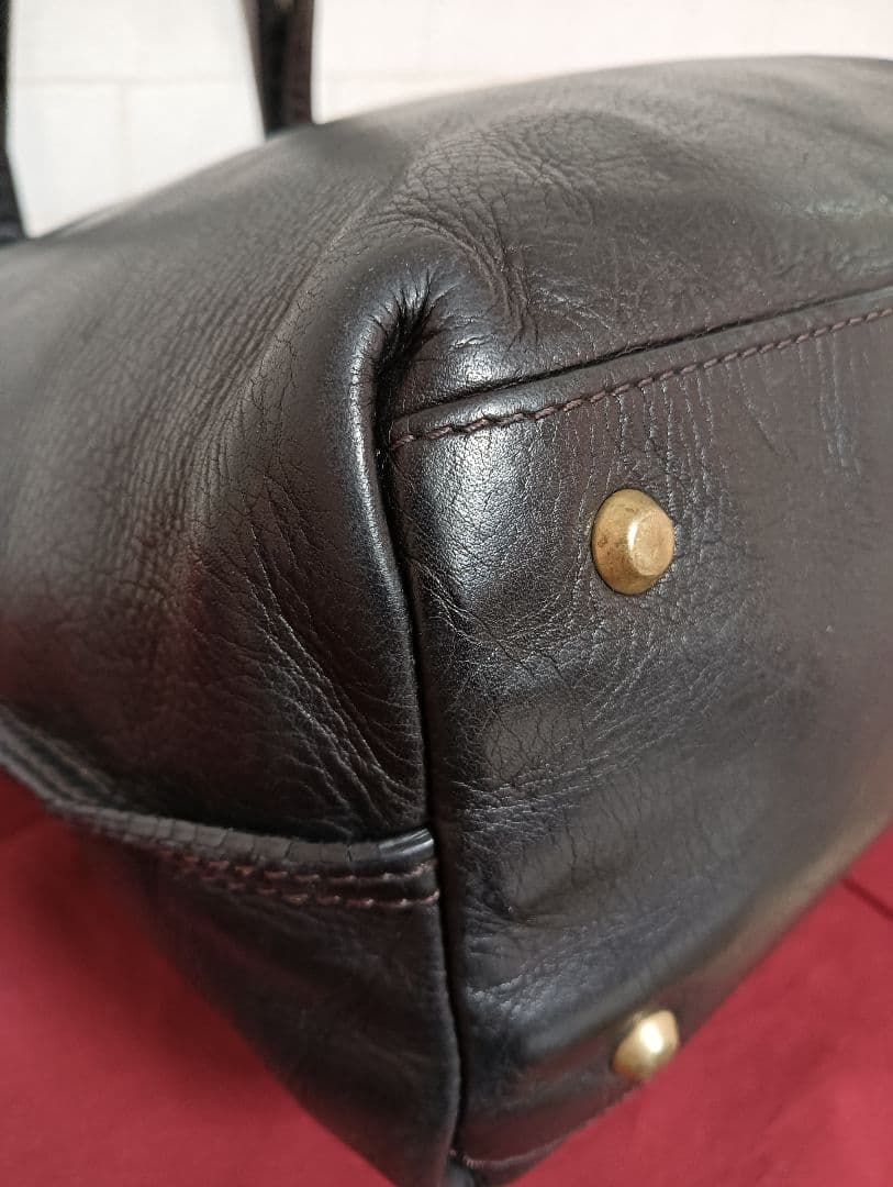 camel 美品! 最高級！ポールスミス コレクション オールレザーバッグ