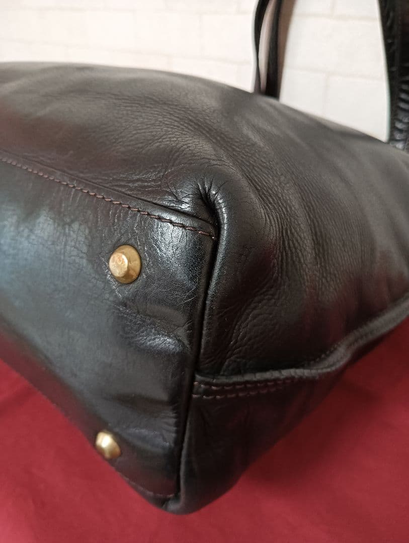 camel 美品! 最高級！ポールスミス コレクション オールレザーバッグ