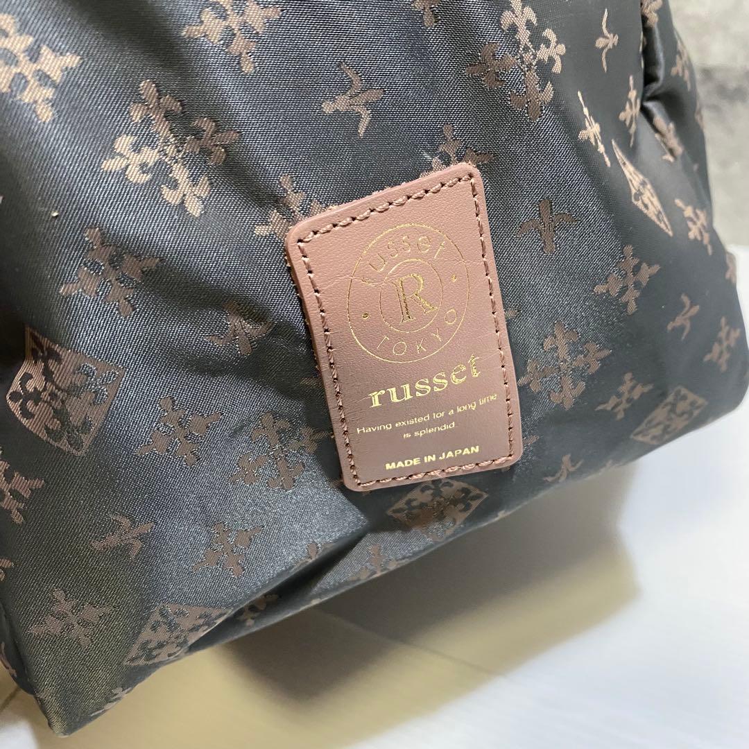 【未使用級】russet　トラベルボストンバッグ　グレーピンク