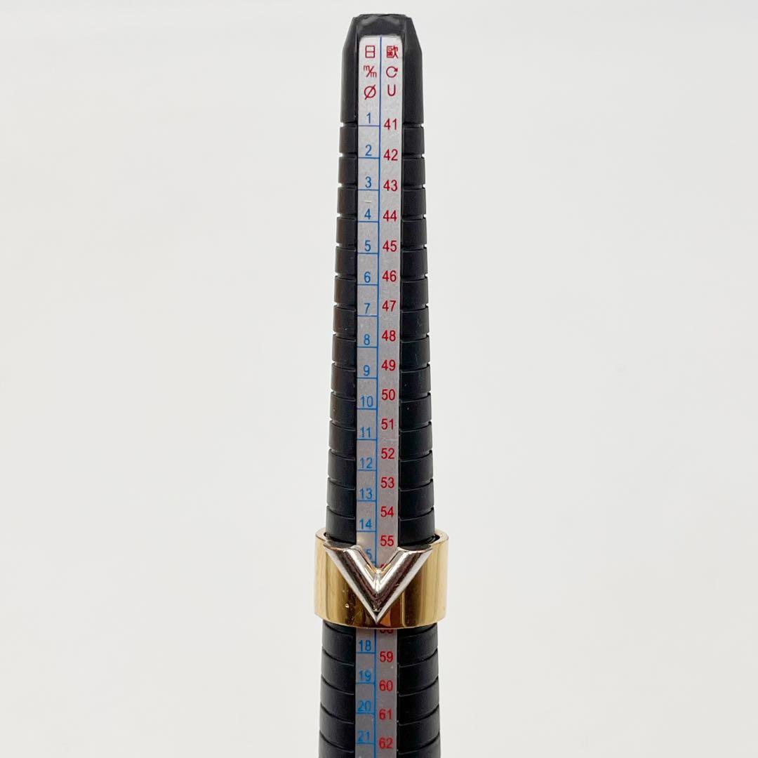 ルイヴィトン エセンシャル V リング 指輪 L 約16号　ゴールド　シルバー