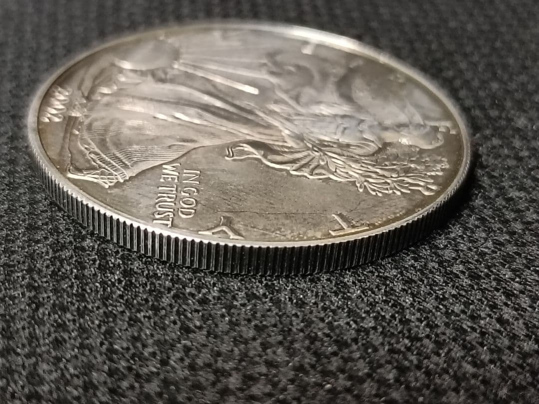 2002年 アメリカ イーグル銀貨 1ドル