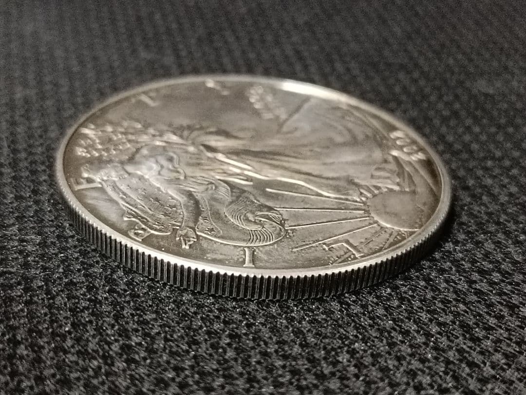 2002年 アメリカ イーグル銀貨 1ドル